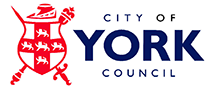 The red shield design with blue text reading 'City of York Council'.